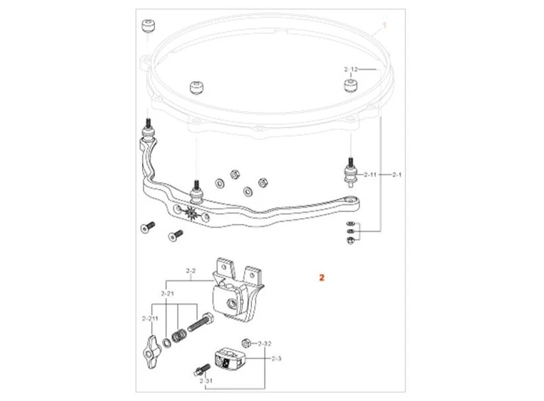 Tama MAM-10BN Star-Cast system u/sargring 